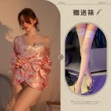 Pink + white stockings