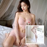 Pink + white stockings