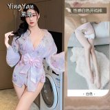 0833 Pink + White Open Crotch Socks