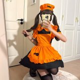 Pumpkin Outfit Set (Dress + Apron + Headwear)