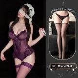 Purple and black stockings