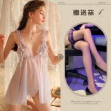 Purple + Black Stockings