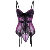 Purple and black stockings