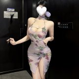Purple cheongsam