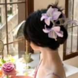Same purple hair accessory
