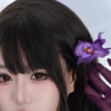 Dark purple hair clip