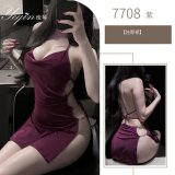 purple nightgown