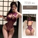 purple bodysuit