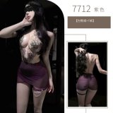 Purple bodycon skirt