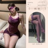 Purple suit + purple stockings