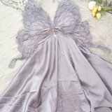 purple bathrobe
