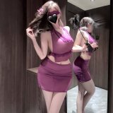 Purple [Top + Skirt + T-shirt]