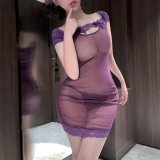 Purple nightgown + T-shirt