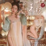 [Segmented Ruqun (traditional Chinese dress) + Wide-sleeved shawl + T-shirt]