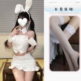 Cute bunny outfit + white stockings