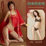 Red traditional style + bikini