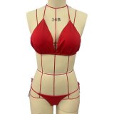 Bright red (bra + panties)