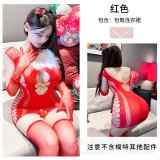 824 Single Red Bodycon Mesh Skirt