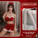 Red (Christmas reindeer outfit + boxer stockings)