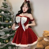 Red Christmas Dress + Choker