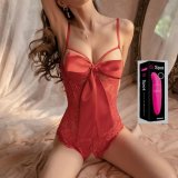 Open-crotch shirt (red) - comes with a dolphin stick