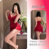 red slip dress