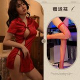 Red + Red Fishnet Stockings