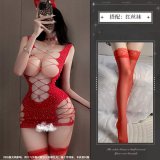 Red + red stockings