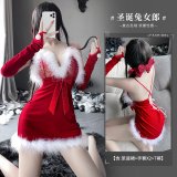Red hair clip with bow