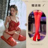 Red + red stockings