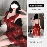 Burgundy nightgown + underwear