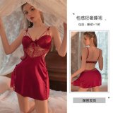 Burgundy nightgown + T-shirt