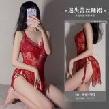 Red (nightgown + thong)