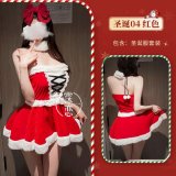 Burgundy (nightgown + choker + gloves x 2 + shoulder strap)