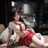 Red and white outfit (socks not included)