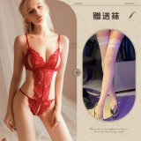 Red and white stockings
