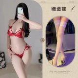 Red and white stockings