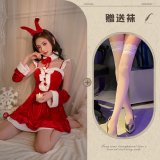 Red and white stockings