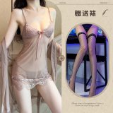 Red bean paste + black fishnet stockings