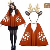 Reindeer shawl + free headpiece + free face mask