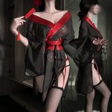 Japanese style cherry blossom rain kimono