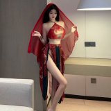 [Shawl + Bellyband + Gauze Skirt + T-shirt]