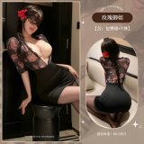Secretary [Jumpsuit + T-shirt + Black Stockings]
