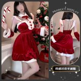 Sexy Christmas outfit + white stockings