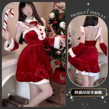 Sexy Christmas outfit + white stockings