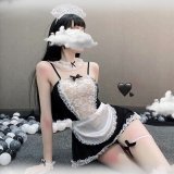 Sheer maid outfit [includes headband, bracelets, leg rings, and bodice]