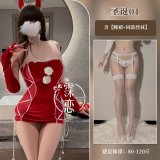 Nightgown set + white trim and white stockings