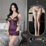 slip dress + white stockings