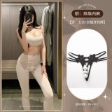 Sports yoga set + pearl underwear (includes eye mask)