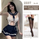 School uniform + black stockings